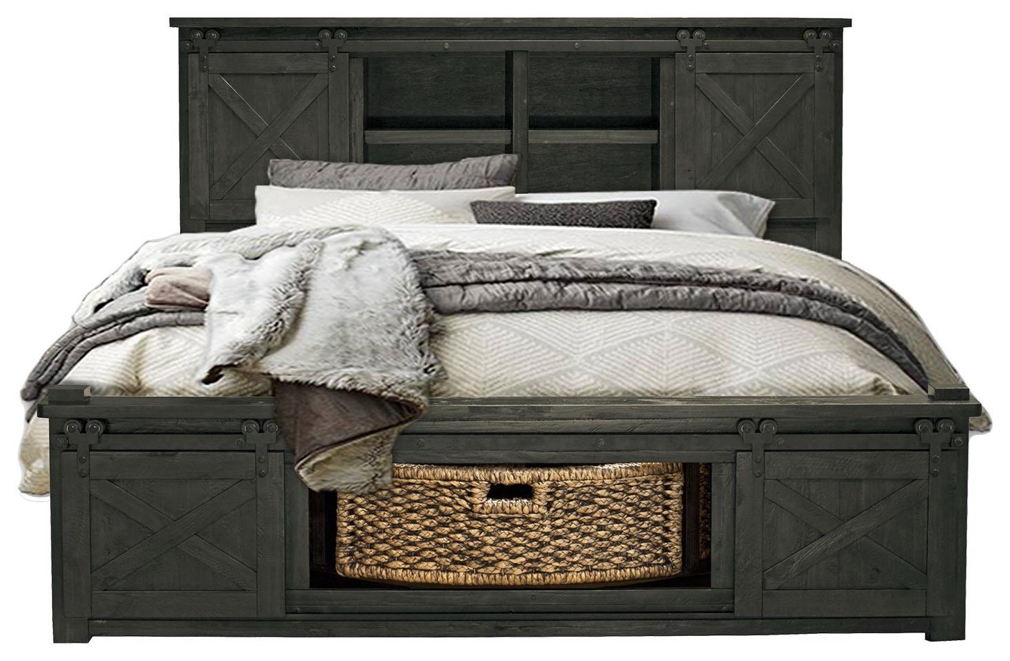 Cal king store storage bed